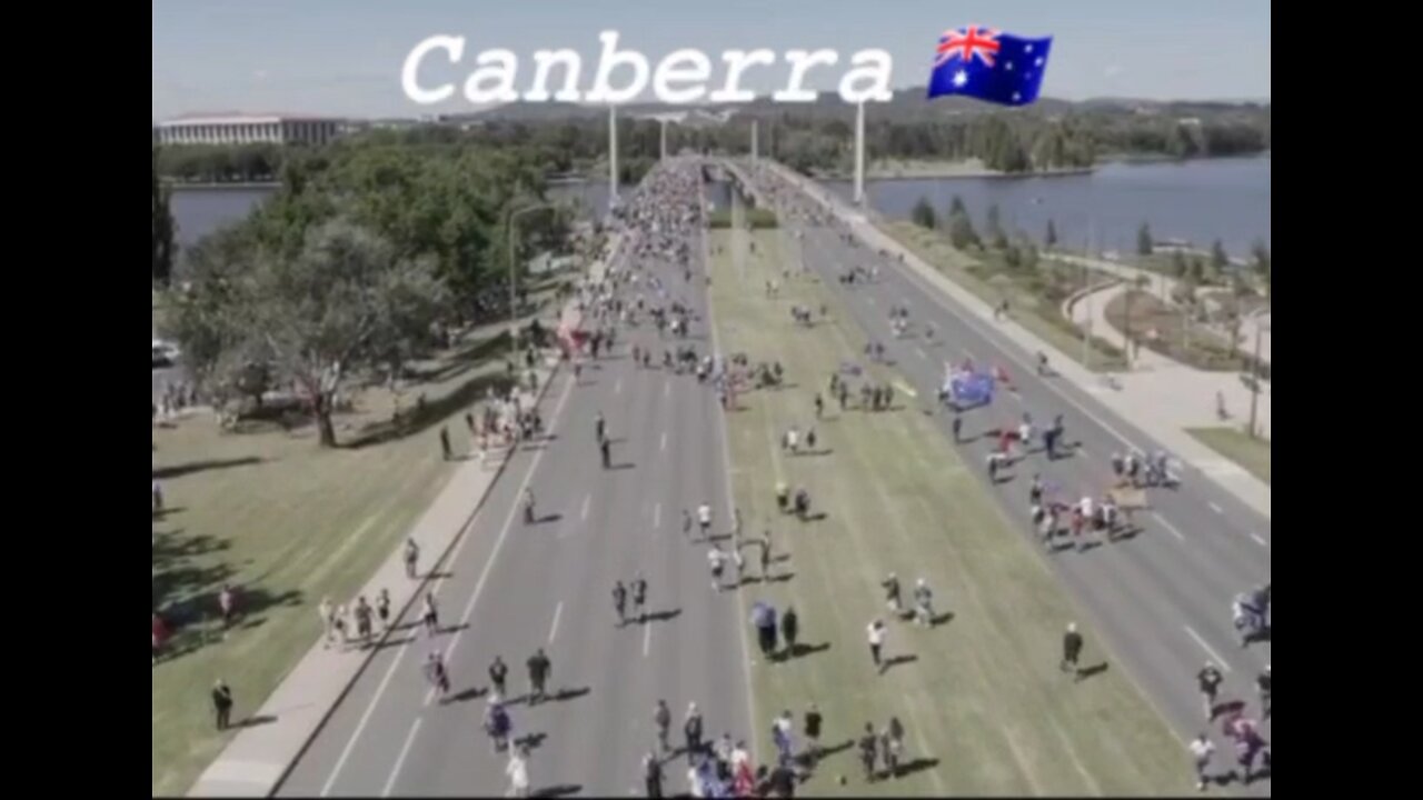 Canberra Protest by Drone 12th of Feb