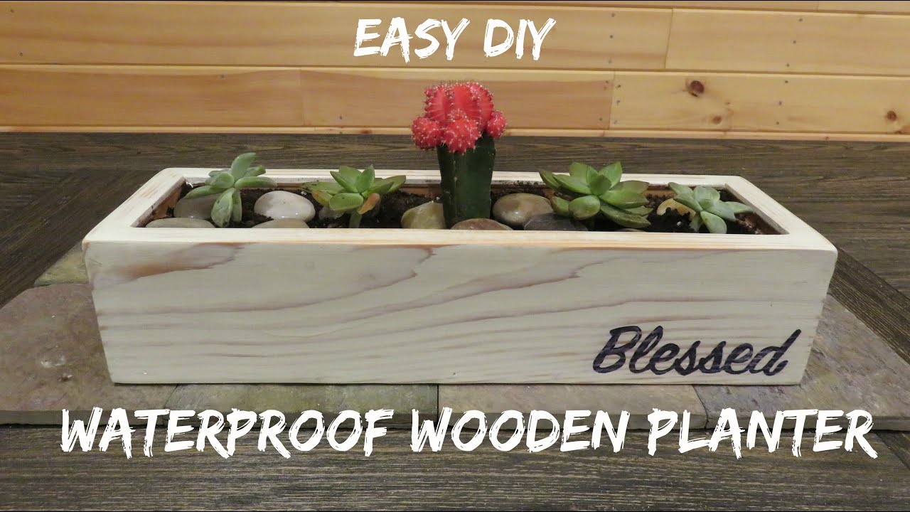 DIY Waterproof Wood Planter