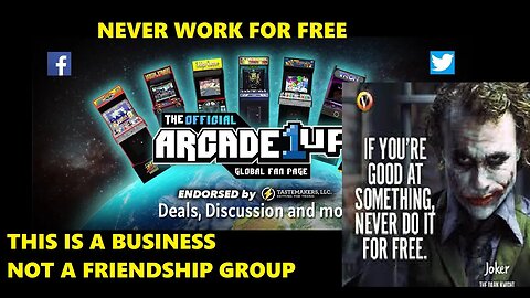 ARADE 1UP IS A BUSINESS, They are not your friends.