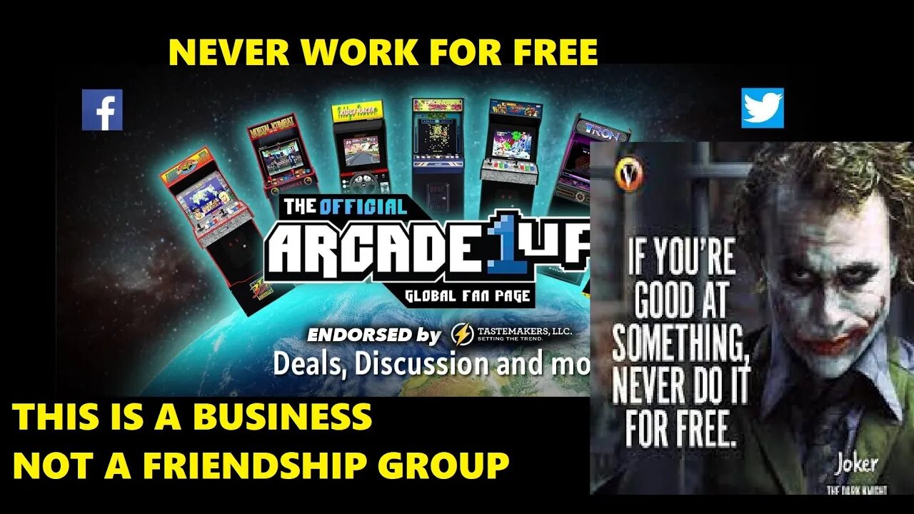 ARADE 1UP IS A BUSINESS, They are not your friends.