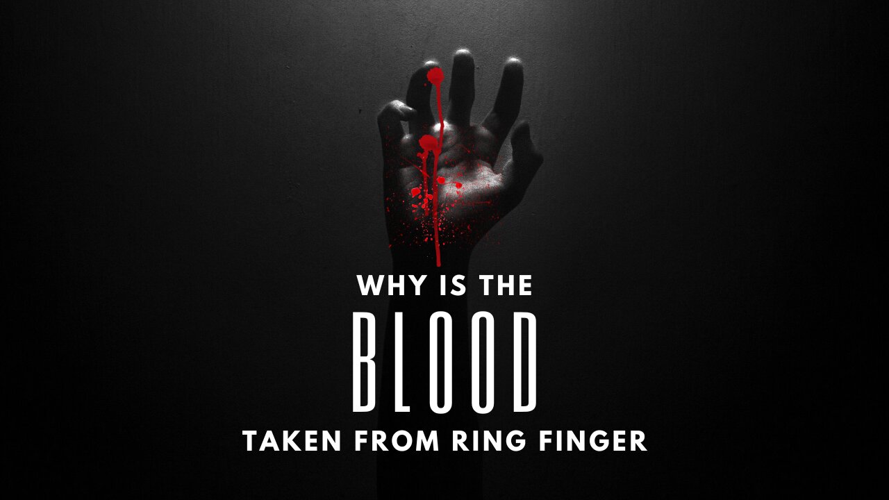 Why is Blood Taken from the Ring Finger ??