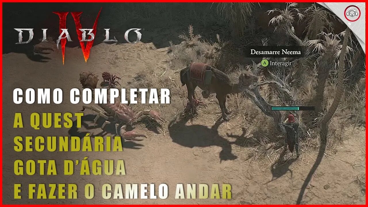 Diablo 4, Como completar a Quest Secundária Gota d'Água e fazer o camelo andar | Super-Dica Pt Br