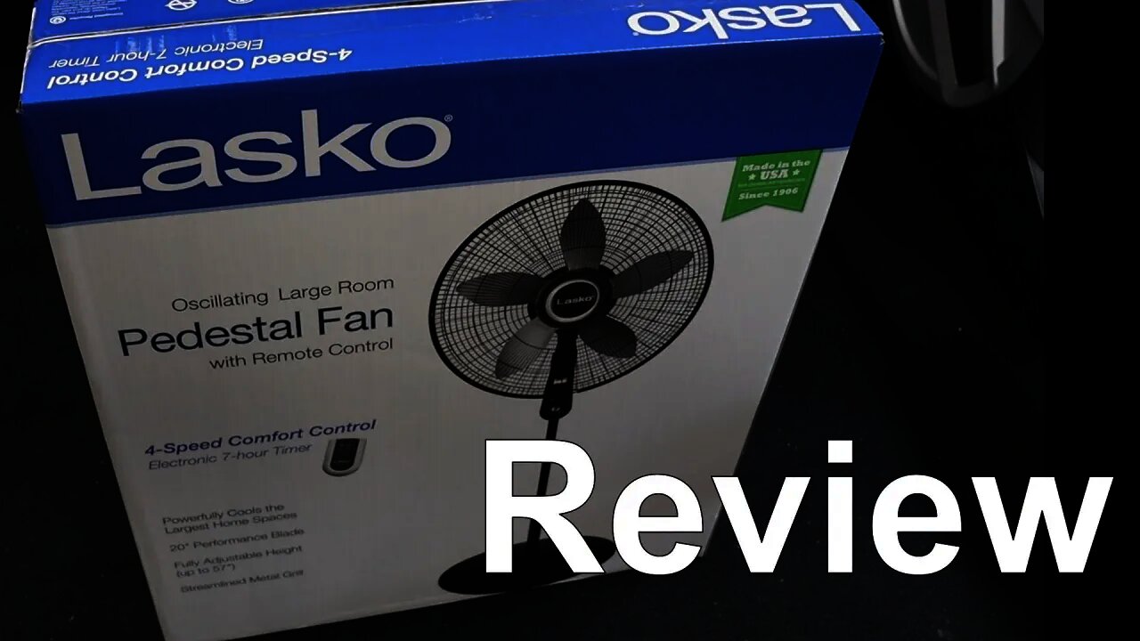 Lasko Pedestal fan assembly and review model number S20620