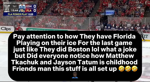 Rigged Stanley Cup Final Game 7 : Edmonton Oilers vs Florida Panthers | THIS STUFF IS RIDICULOUS 🤣