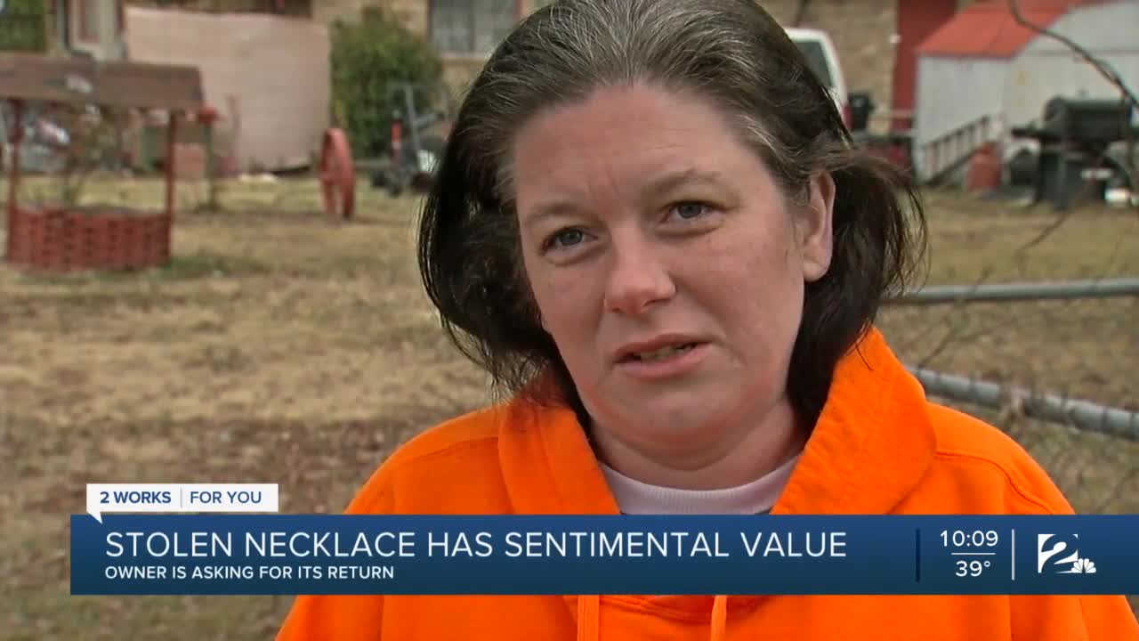 Owner asking for return of sentimental stolen necklace