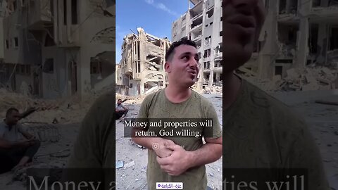 Palestinian man interviewed after his home in Gaza was destroyed due to an IDF airstrike