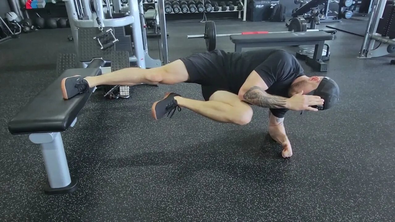 Copenhagen Plank Abdominal Crunch