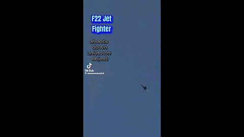 f22 shoots down ufo