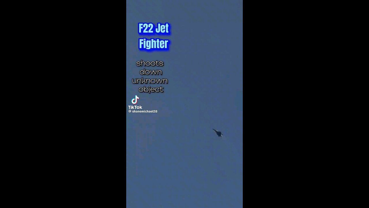 f22 shoots down ufo