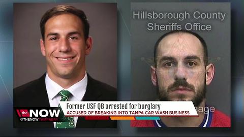 Former USF quarterback charged with burglary