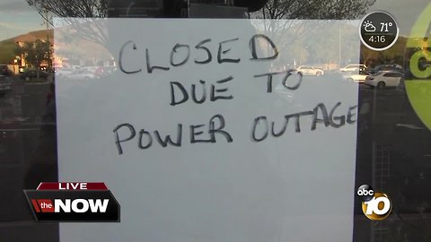 Businesses dealing with power outages in East County