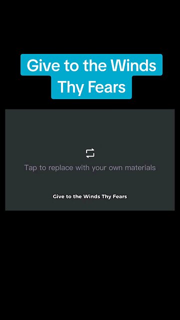 Give your fears to the wind