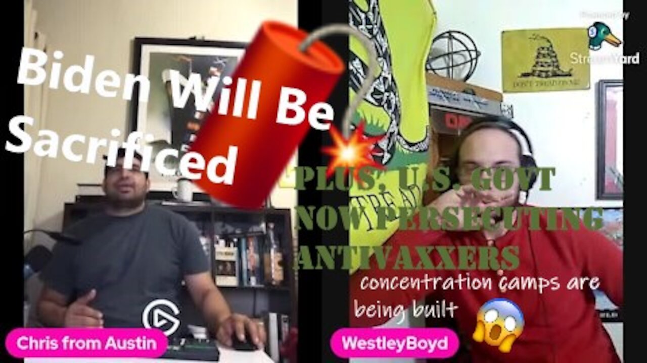 Biden Will Be Sacrificed This Year + US Govt Building Prison Camps For Anti-Vaxxers