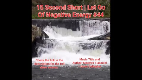 15 Second Short Of Let Go Of Negative Energy | #meditation #shorts #shortsvideo #waterfall #44