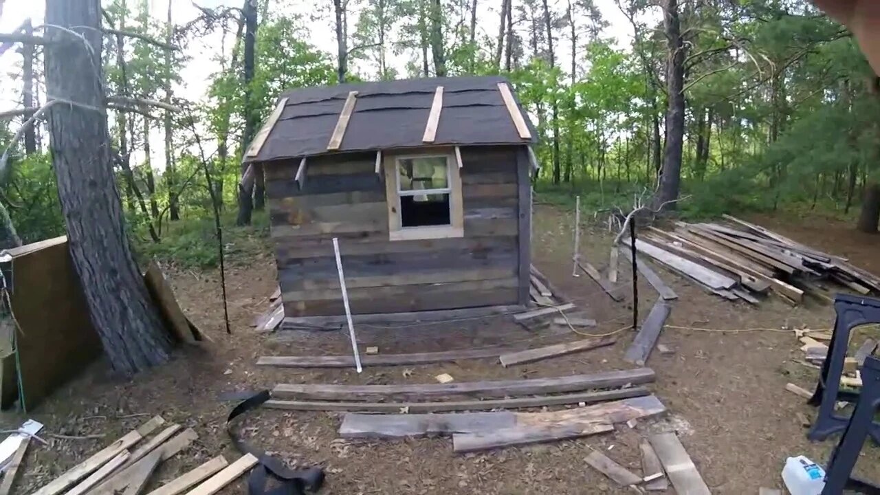 Garden Work & Putting Rustic Siding On Chicken Coop