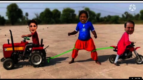 Imran Khan VS Nawaz Sharif Maryam funny comedy bike vs tractor funny mukabala Watch Funny today news
