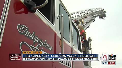 Independence leaders learn firefighting first hand