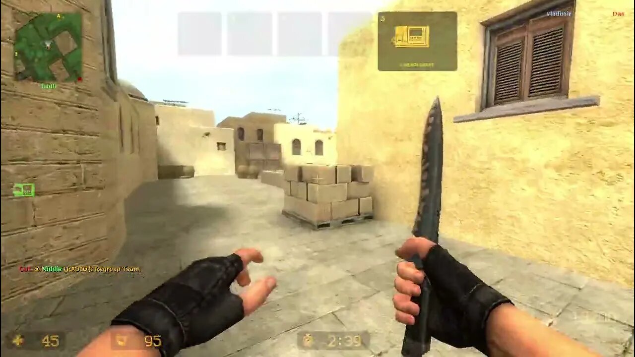 Counter Strike Source Dust 2 Bots #62 Only Knives