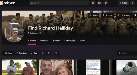 Find Richard Halliday Mirror Stream