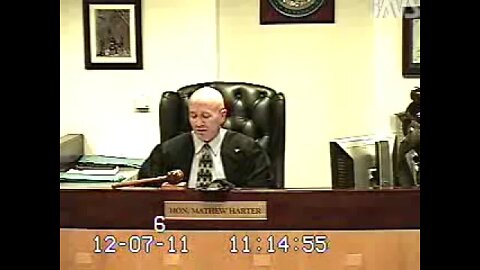 Feindel matter before Clark County Family Cout Judge Matthew "Malefactors" Harter 12.7.11