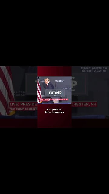 Trump Does a Biden Impression. I think he nails it 🤣🤣🤣