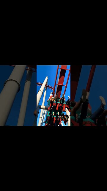 Under the cobra roll of Silver Bullet #knottsberryfarm #silverbullet #coaster