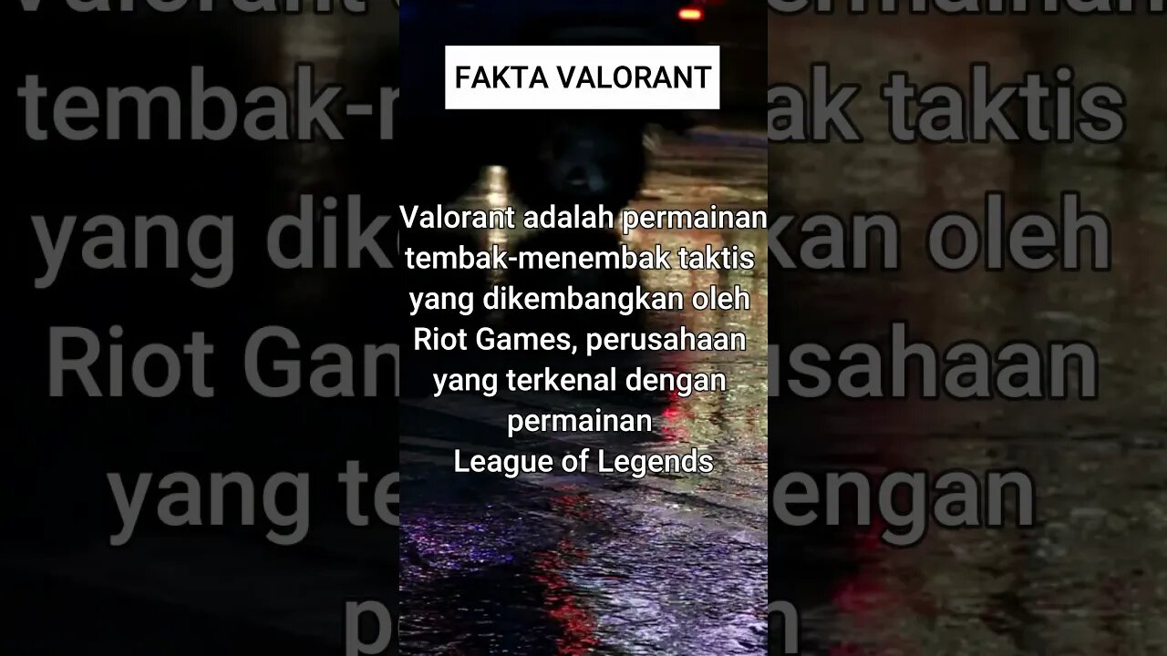 FAKTA TENTANG VALORANT#shorts