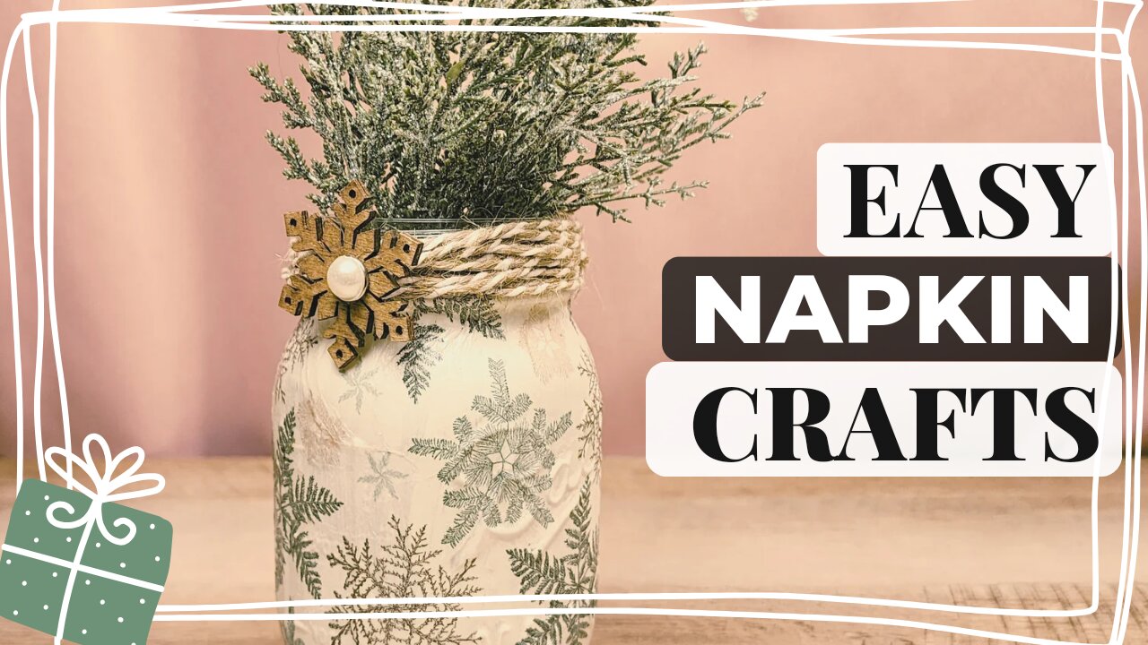 Insanely Easy DIY Napkin Hacks for Stunning Christmas Decorations | Learn Decoupage Secrets! 🎄🎅❄️