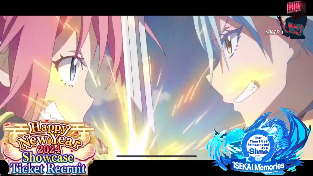 SLIME ISEKAI Memories: Happy New Year 2024 Showcase Ticket Recruit Banner Summons
