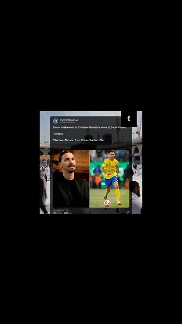 Zlatan Ibrahimovic on Cristiano Ronaldo's departure to Saudi Arabia: