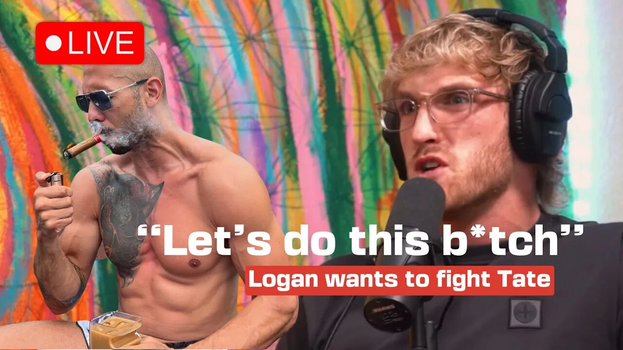 💥Logan Paul calls out Andrew Tate (Let’s Fight in The UFC) 🤔#loganpaul #prime #impulsive #tate