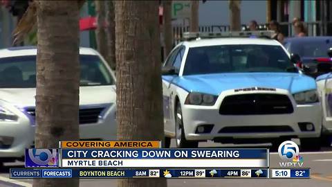 Swearing in Myrtle Beach could cost you $500