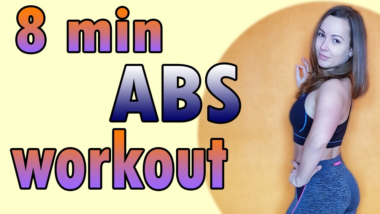 8-Min ABS home WORKOUT (⏱️+🎵)