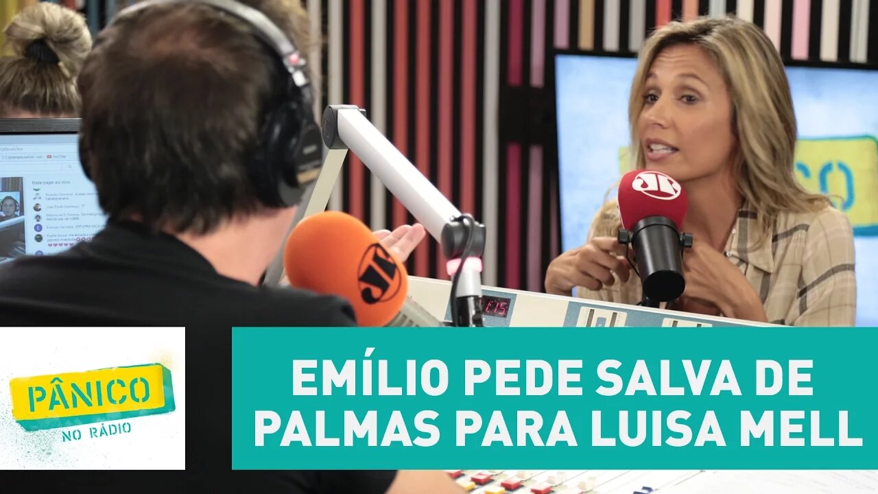 Emílio pede salva de palmas para Luisa Mell: "magrinha e peituda" | Pânico