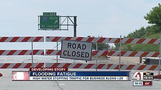 Flooding fatigue sets in for businesses, residents along Interstate 29