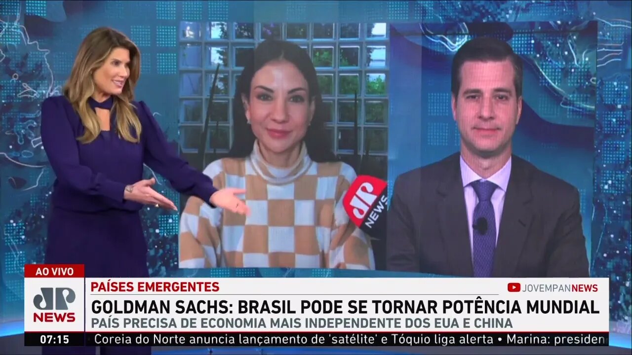 Brasil pode se tornar potência mundial, segundo Goldman Sachs; Amanda Klein e Beraldo repercutem