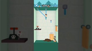 rescue cut rope puzzle 😎 #shorts