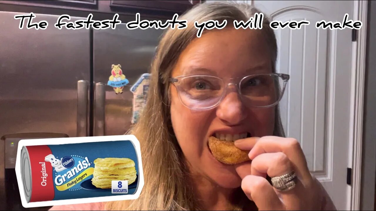 The fastest donuts you will ever make #AirFryer #hedgehogshomestead #pillsberryRecipe
