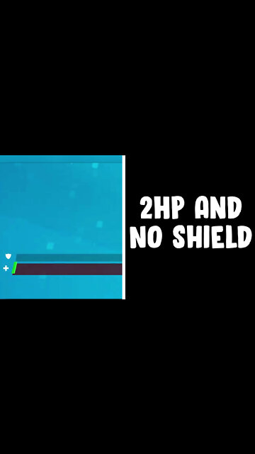 2HP And No Shield #Shorts #Fortnite