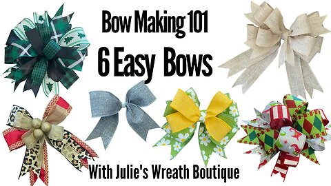 How to Make a Bow | Easy Bows | How to Make Christmas Bows | Christmas Bow Making | DIY Bows