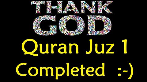 Two identical verses (ayat) - Quran Juz 1 Tafsir Completed