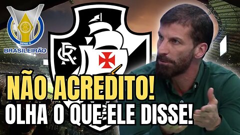 VIU ISSO? INACREDITÁVEL! PEGOU TODO MUNDO DE SURPRESA! NOTICIAS DO VASCO