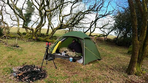 Morning at camp. speedlapse. Reddacleave campsite Dartmoor 25th March 2023