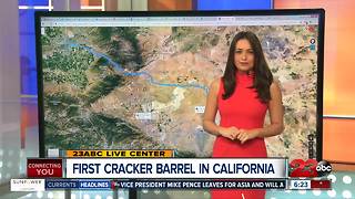 First Cracker Barrel Opens in California