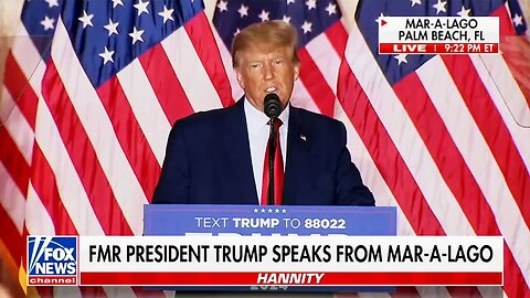 Soaking Wet Trump Announces 2024 to Bored Audience