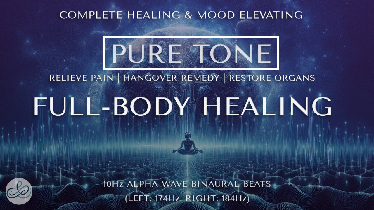 Pure Tone 80 minutes 10Hz Alpha Wave Full-Body Healing - Complete Health & Good Mood - AoM