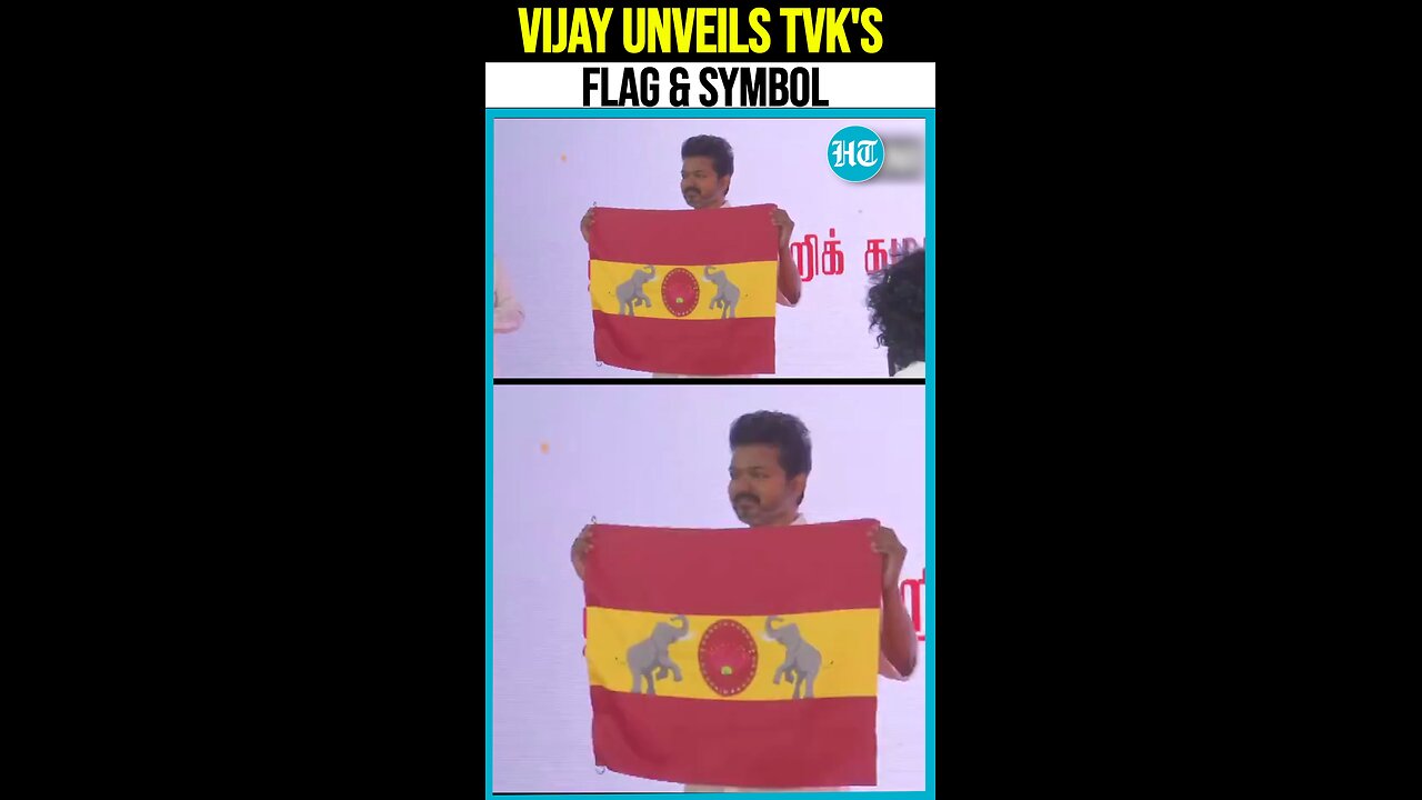 Actor-Turned-Politician Vijay Unveils TVK Party's Flag & Symbol