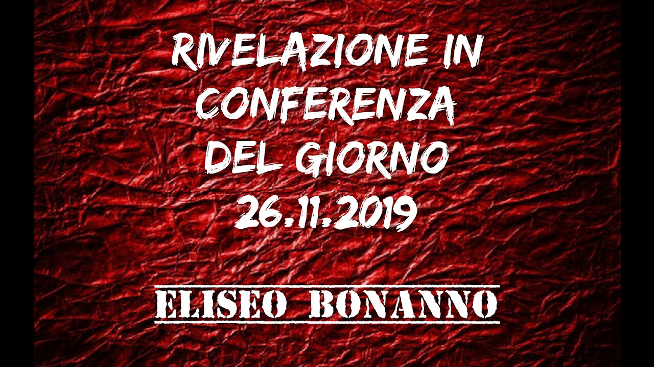 RIVELAZIONE IN CONFERENZA