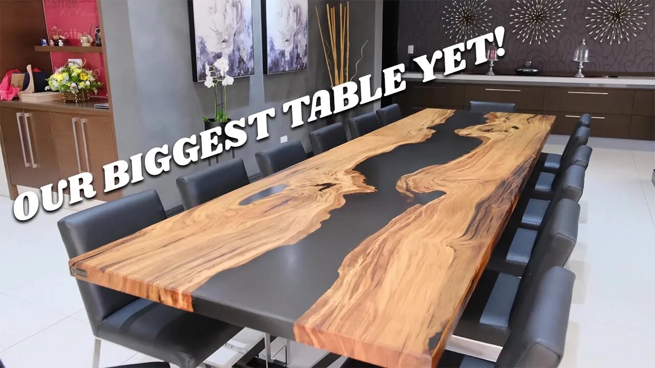 one MASSIVE epoxy table build! (uncut)