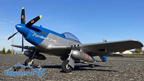 H-King P-51 Mustang Moonbeam McSwine V2 750mm RC Warbird Flight Review Update